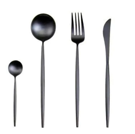 Conjunto de Talheres 24 Peças – Acabamento Chic Para Mesa Refinada