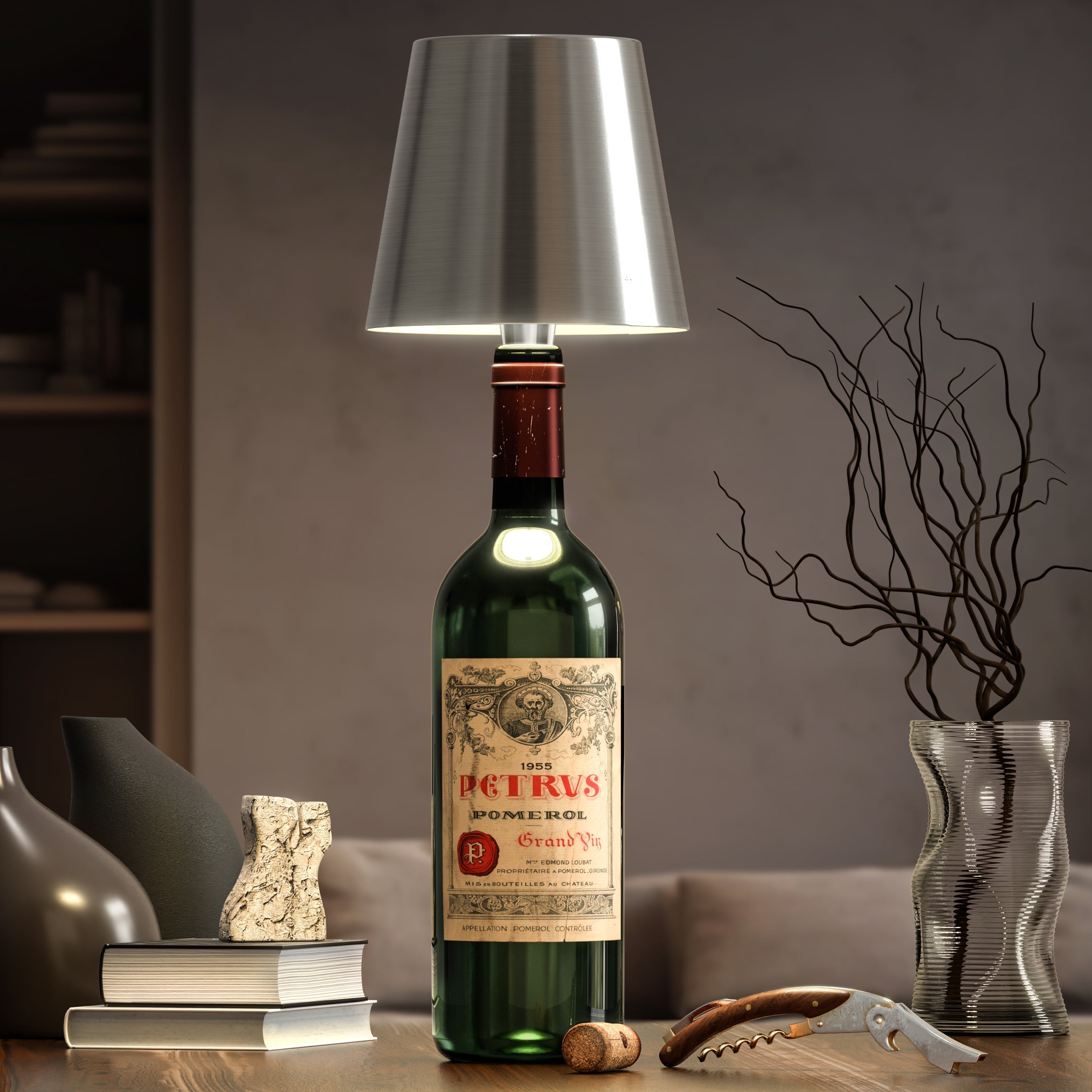 Genopladelig LED-lampe – Forvandl dine flasker til belysning