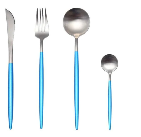 Conjunto de Talheres 24 Peças – Acabamento Chic Para Mesa Refinada