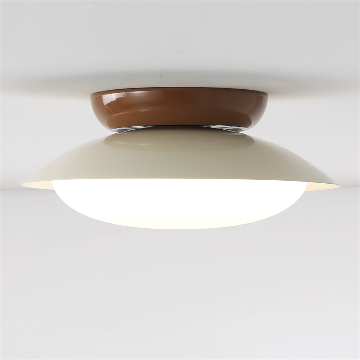 Runde LED-Deckenlampe - Natürlicher Glanz & Diskrete Eleganz