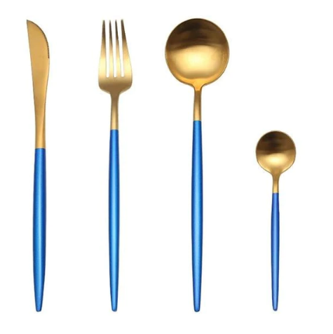 Conjunto de Talheres 24 Peças – Acabamento Chic Para Mesa Refinada