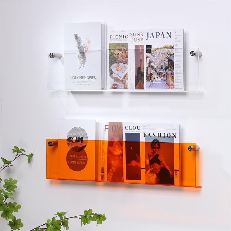 Wandrek Tijdschrift Houder Transparant – Chic En Modern Ontwerp