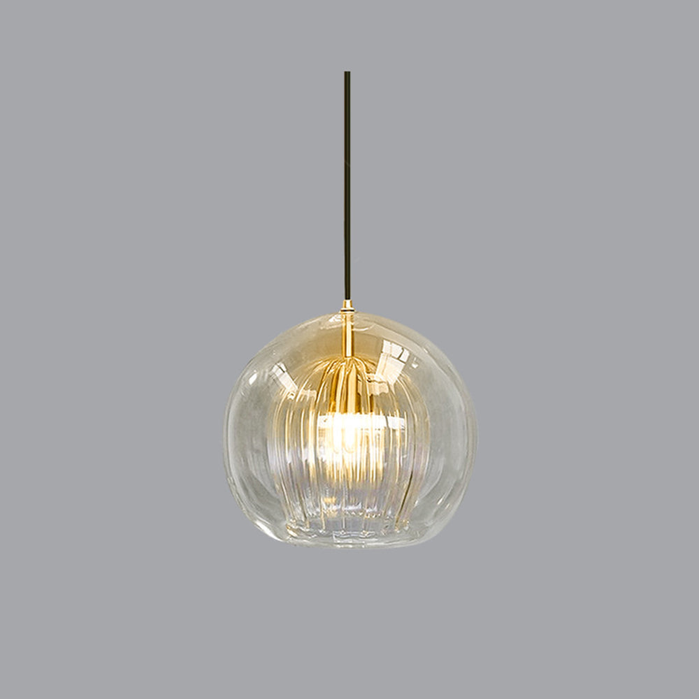 Elegant och Varm Glas Hänglampa – Stil och Finess