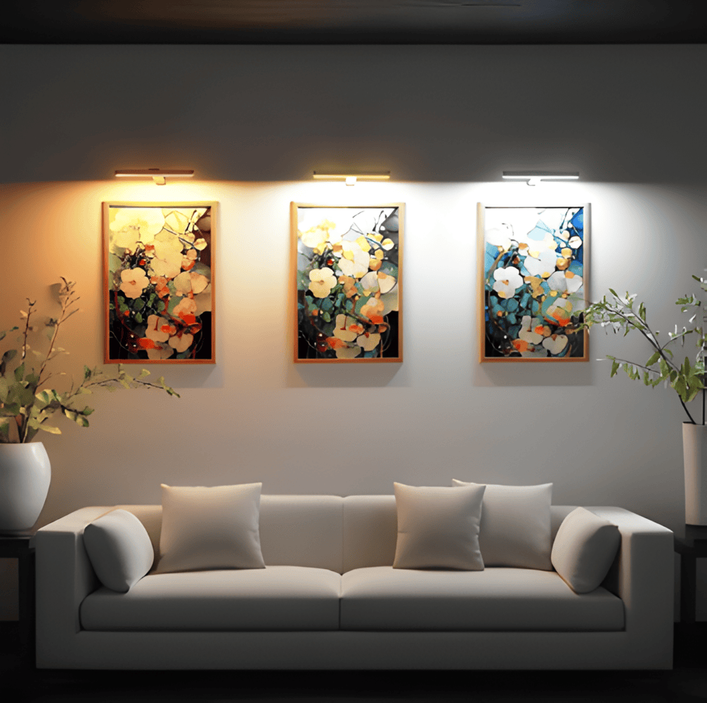 ワイヤレスUSB充電式LEDウォールランプ-フル回転&便利な充電