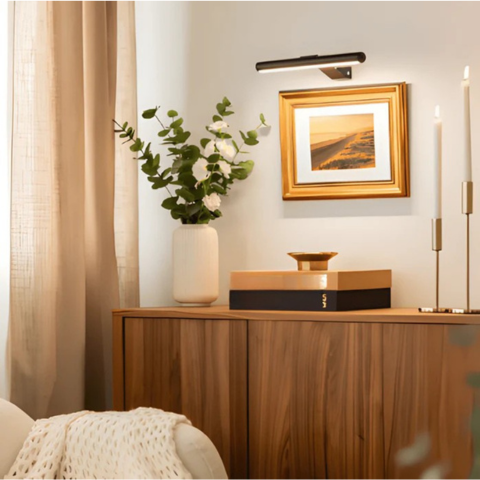 ワイヤレスUSB充電式LEDウォールランプ-フル回転&便利な充電