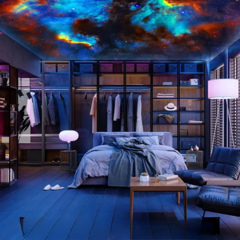 Rotující projektor – 360° hvězdné snění doma