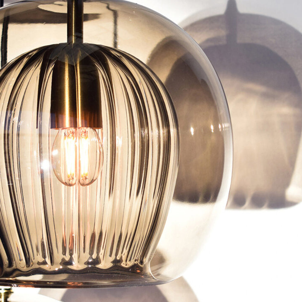 Elegant och Varm Glas Hänglampa – Stil och Finess
