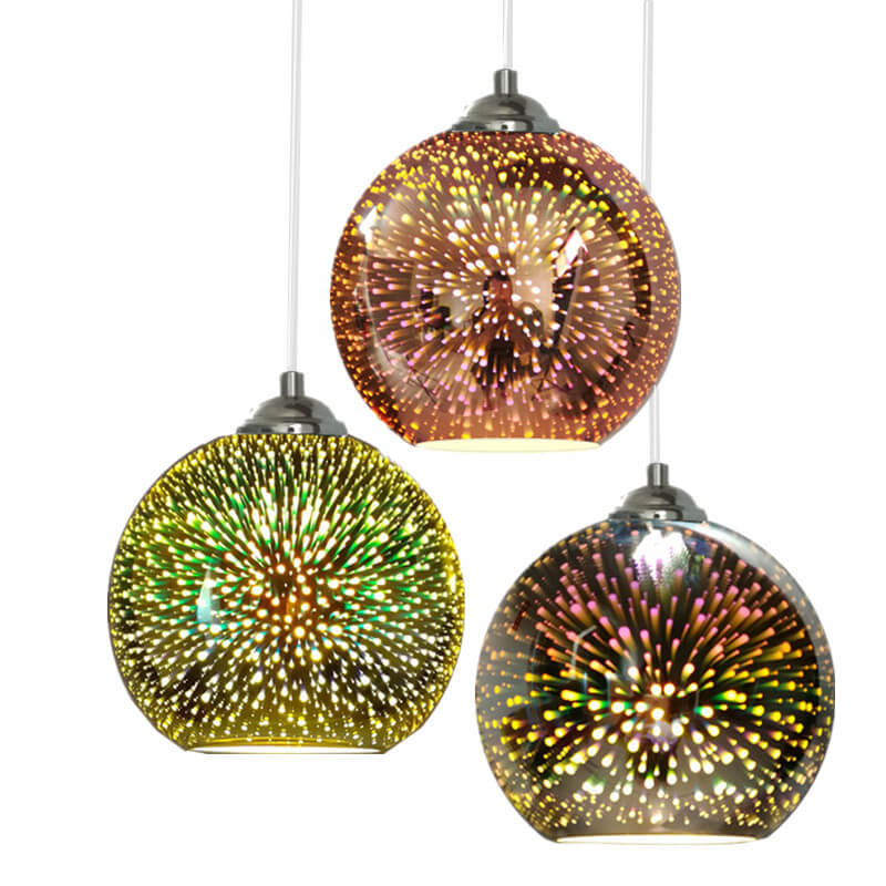 Suspension Moderne Effet Feu D’artifice – Éclat Visuel Et Design Tendance
