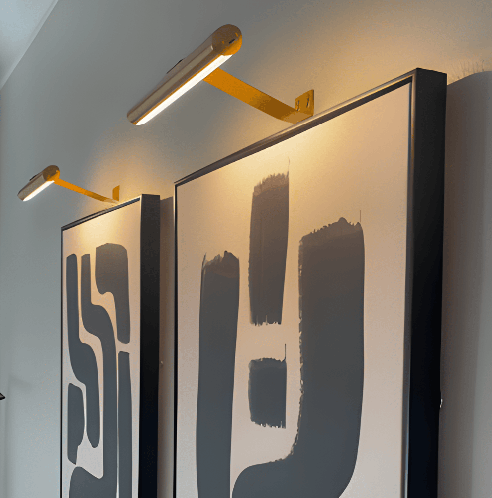 ワイヤレスUSB充電式LEDウォールランプ-フル回転&便利な充電