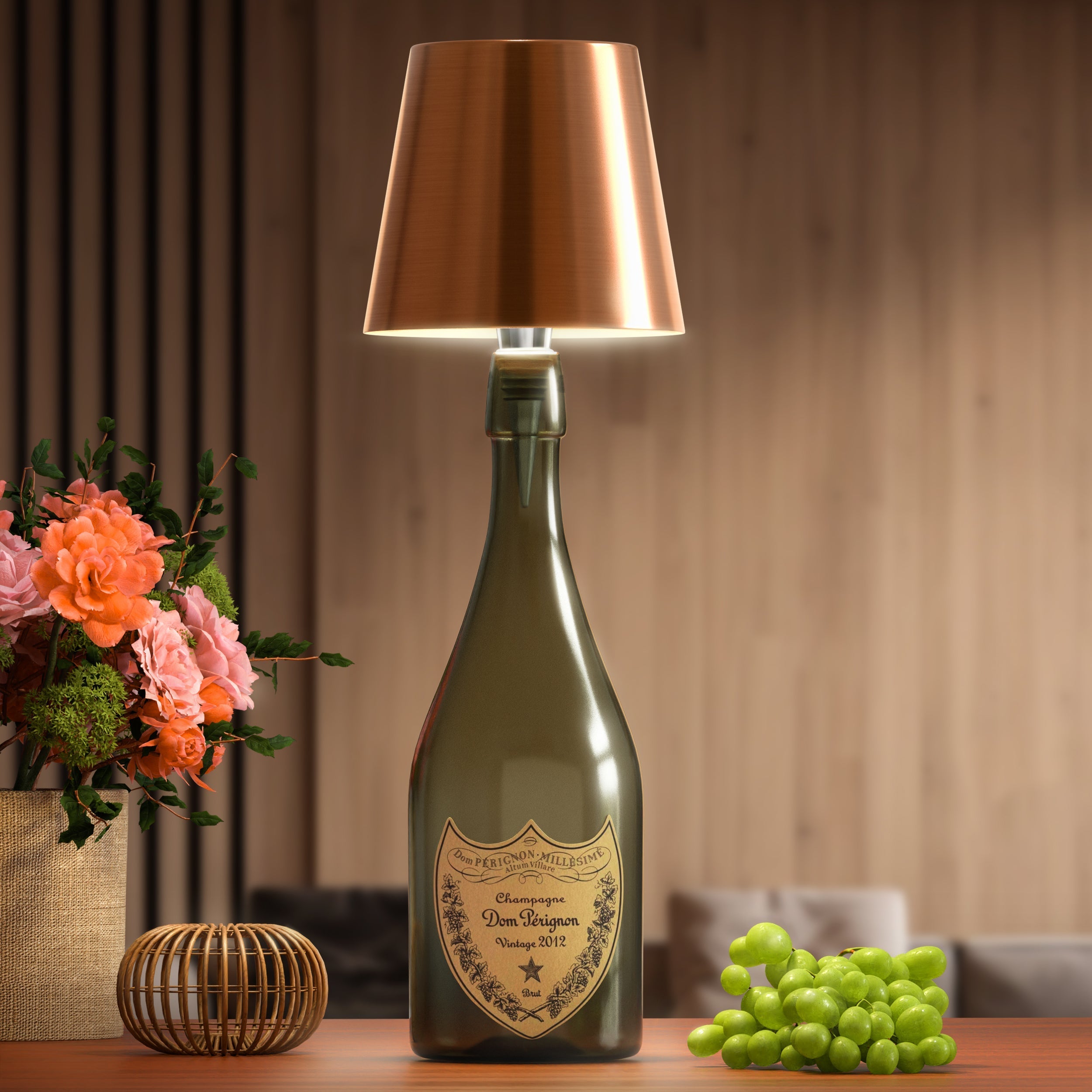 Genopladelig LED-lampe – Forvandl dine flasker til belysning