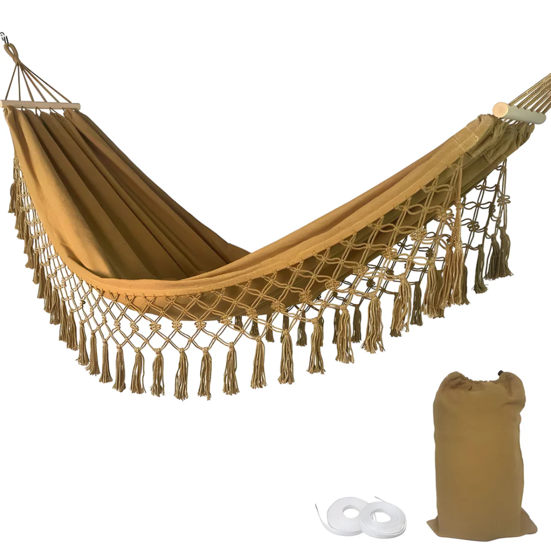Amaca Esterno Bohemien – Relaxation Stilizzata e Atmosfera Rilassante
