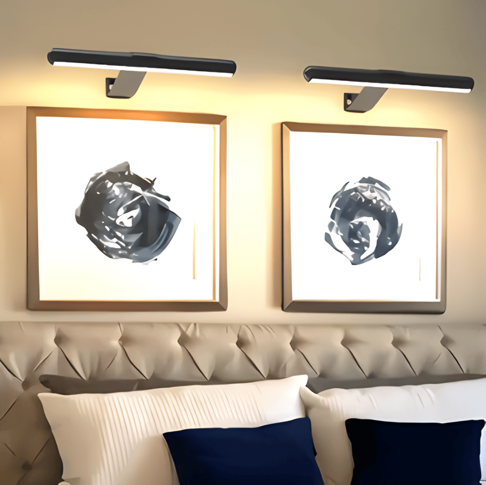 ワイヤレスUSB充電式LEDウォールランプ-フル回転&便利な充電