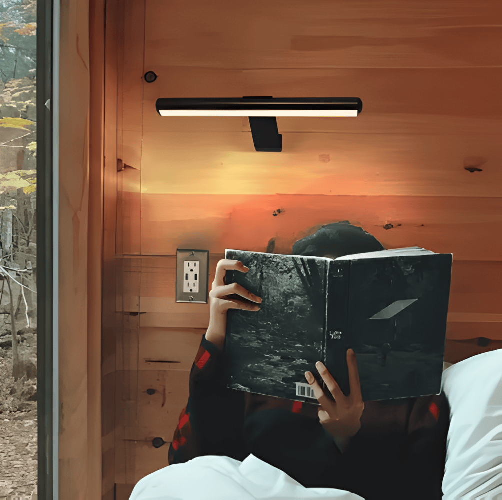 Candeeiro de parede LED recarregável USB sem fios - Rotação total e recarga prática