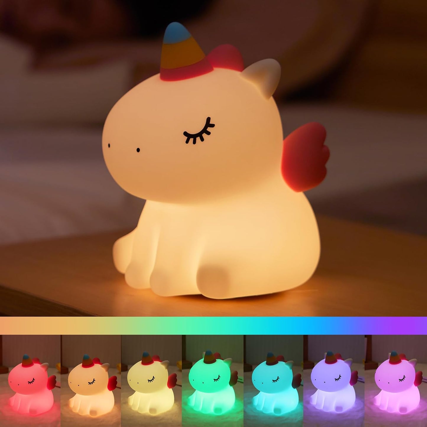 Lampa de veghe Unicorn – Lumină liniștitoare și vise încântătoare