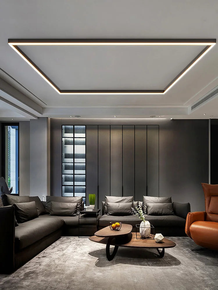 Minimalistisk LED Loftlampe - Skandinavisk Design 