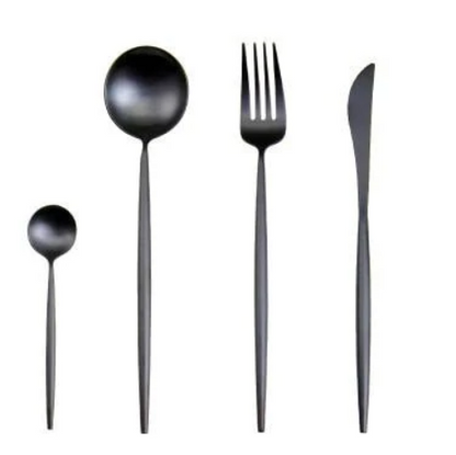 Conjunto de Talheres 24 Peças – Acabamento Chic Para Mesa Refinada 