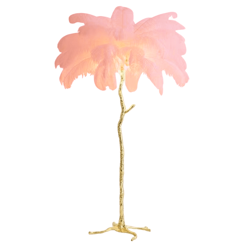 Luxueuze Zonne Lamp – Elegante Veer Lampenkap 