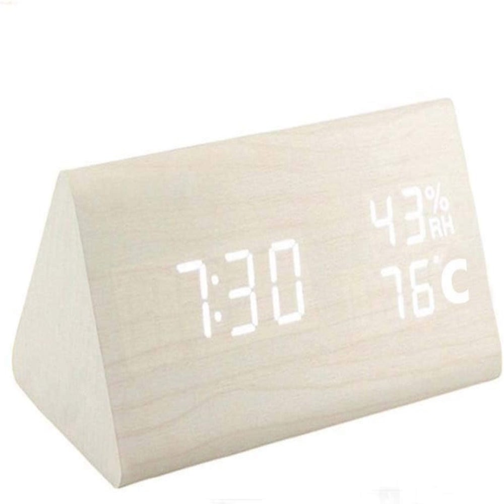 שעון LED עם פיקוד קולי – עיצוב מודרני ופונקציות חכמות 