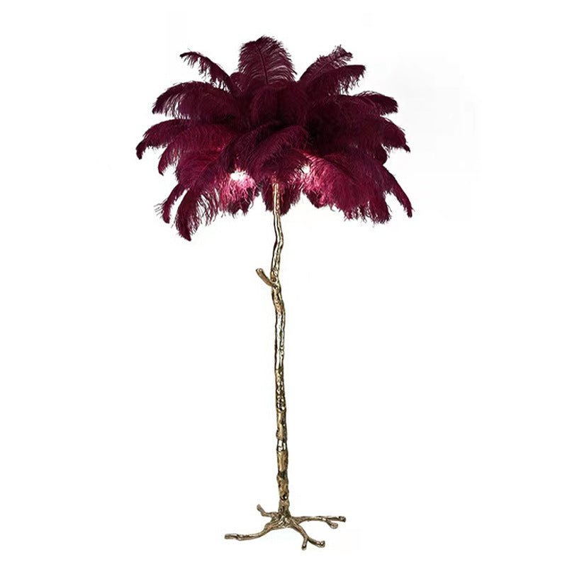 Luxueuze Zonne Lamp – Elegante Veer Lampenkap 