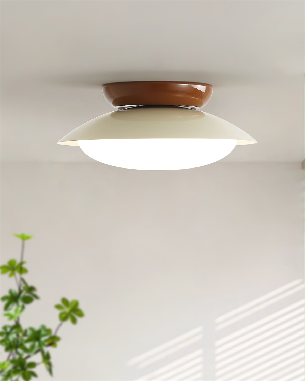 LED Ronde Plafondlamp - Natuurlijke Gloed & Discrete Elegantie