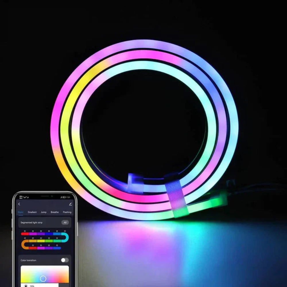 Flexibilní LED neon – Snadné ovládání přes mobilní aplikaci 