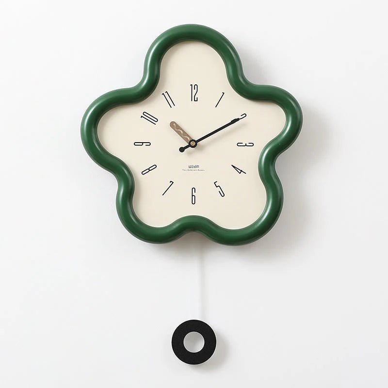 Orologio da Parete Pendolo Fiore 3D – Eleganza Decorativa e Stile Moderno 