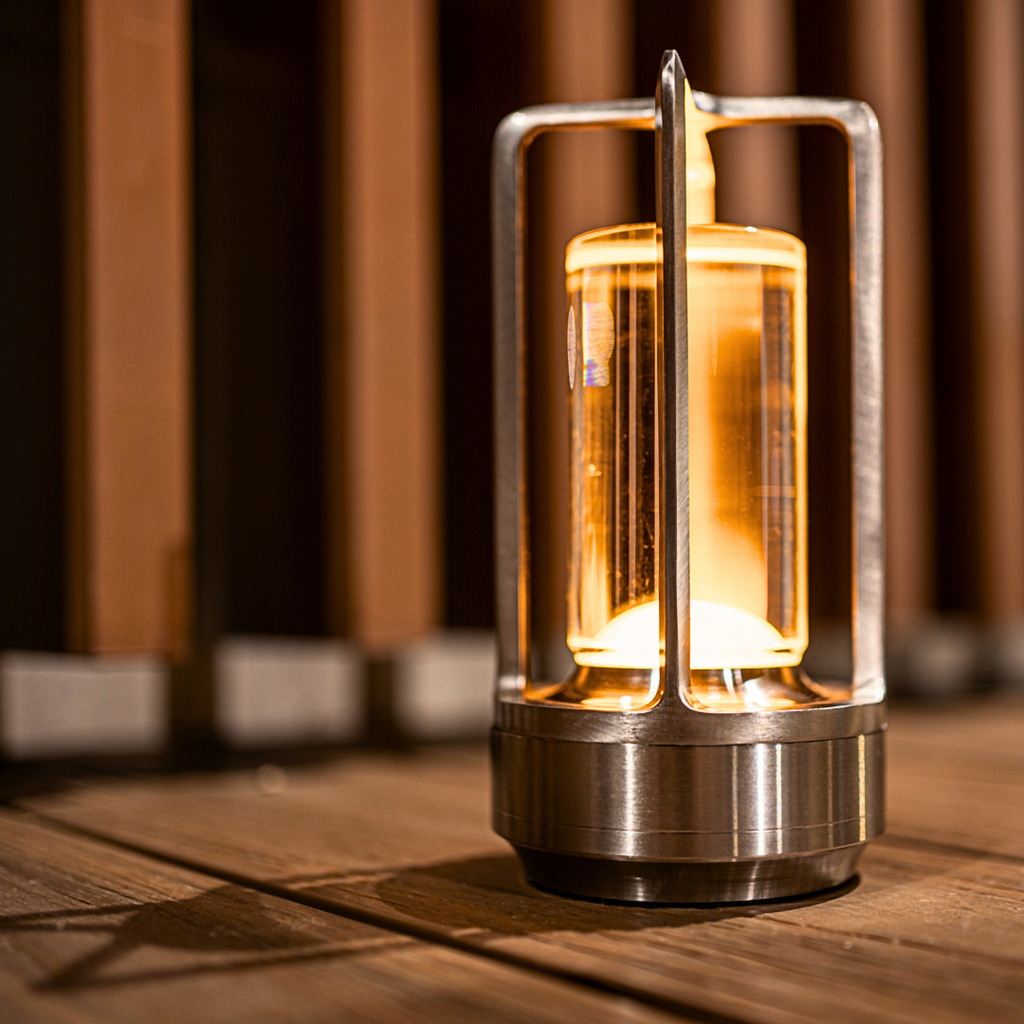 Lampada da Tavolo Ricaricabile – Luce Diffusa e Stile Senza Tempo 