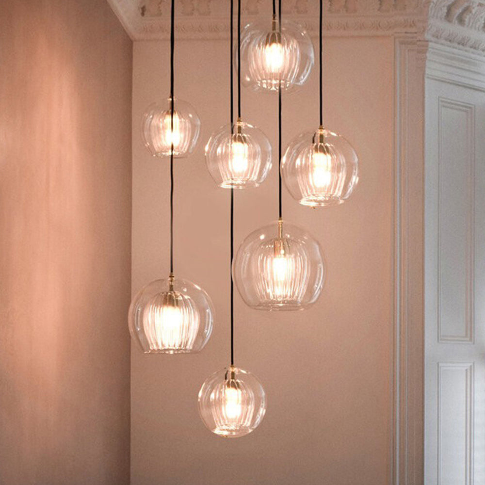 Elegant och Varm Glas Hänglampa – Stil och Finess 