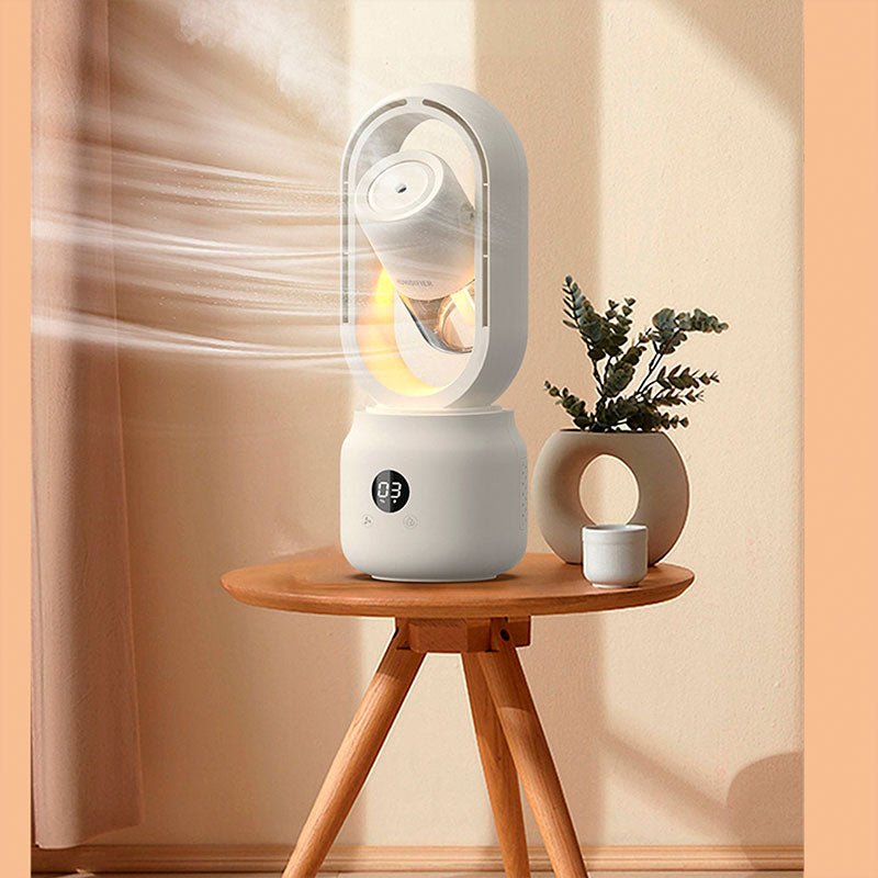 Přenosný ventilátor s zvlhčovačem – Okamžité osvěžení a pohodlí 
