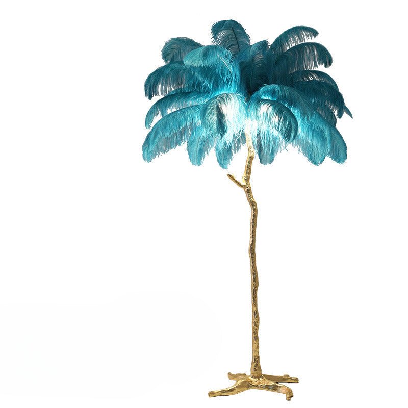 Luxueuze Zonne Lamp – Elegante Veer Lampenkap 