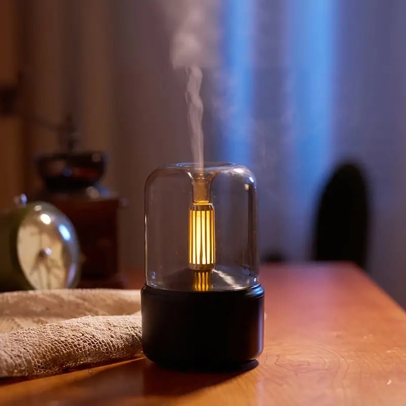 Lampada Diffusore di Aromi — Atmosfera Fiamma Rilassante 
