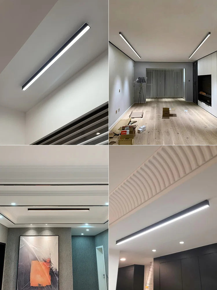 Minimalistisk LED Loftlampe - Skandinavisk Design 