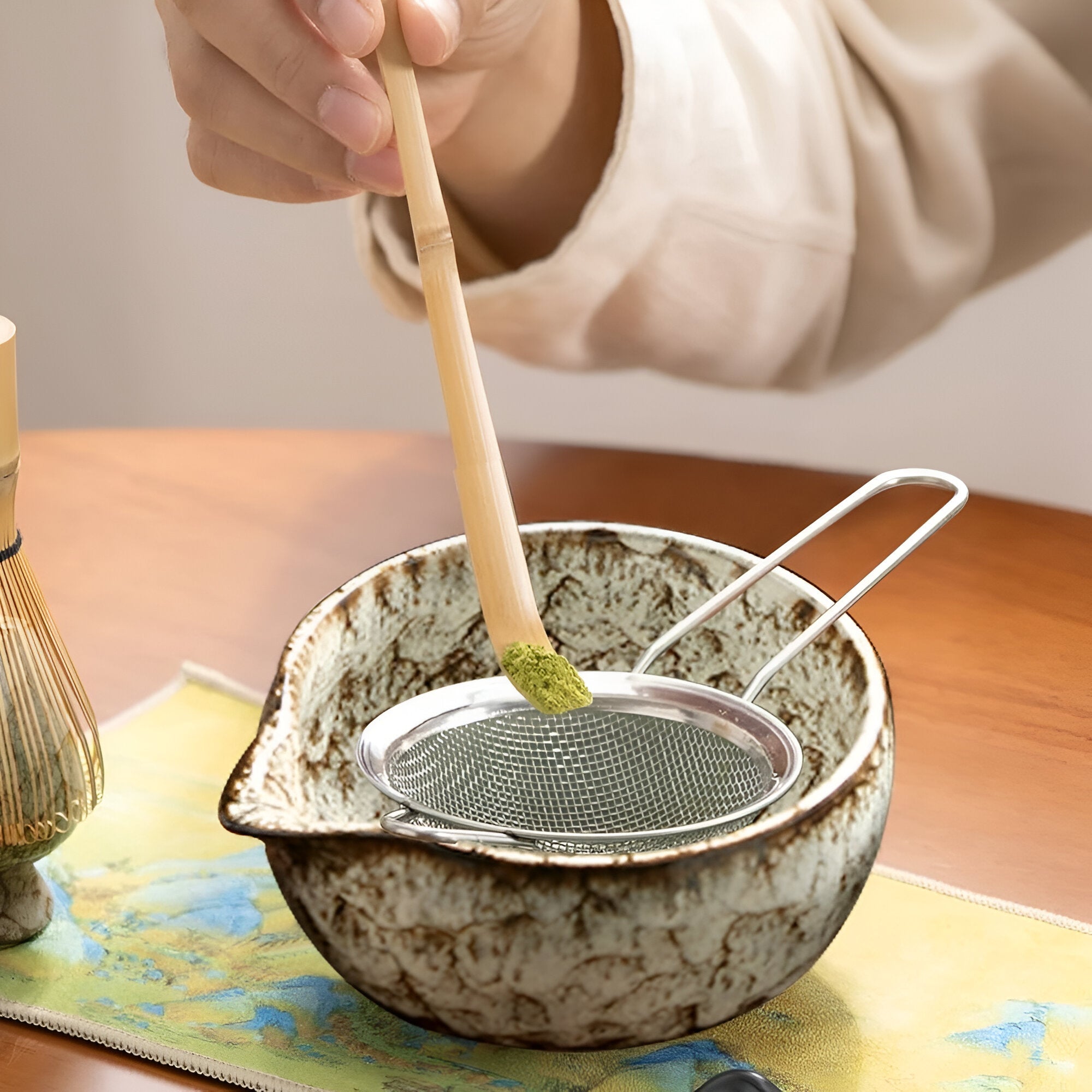 Matcha 6-delige bereidingsset - Artisanale elegantie en verfijnde smaak