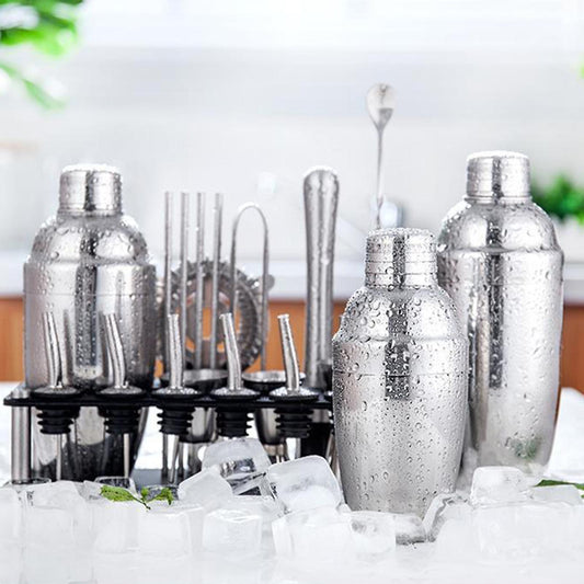 Kit de Bartender Completo – 23 Peças para Cocktails Caseiros ou Profissionais 
