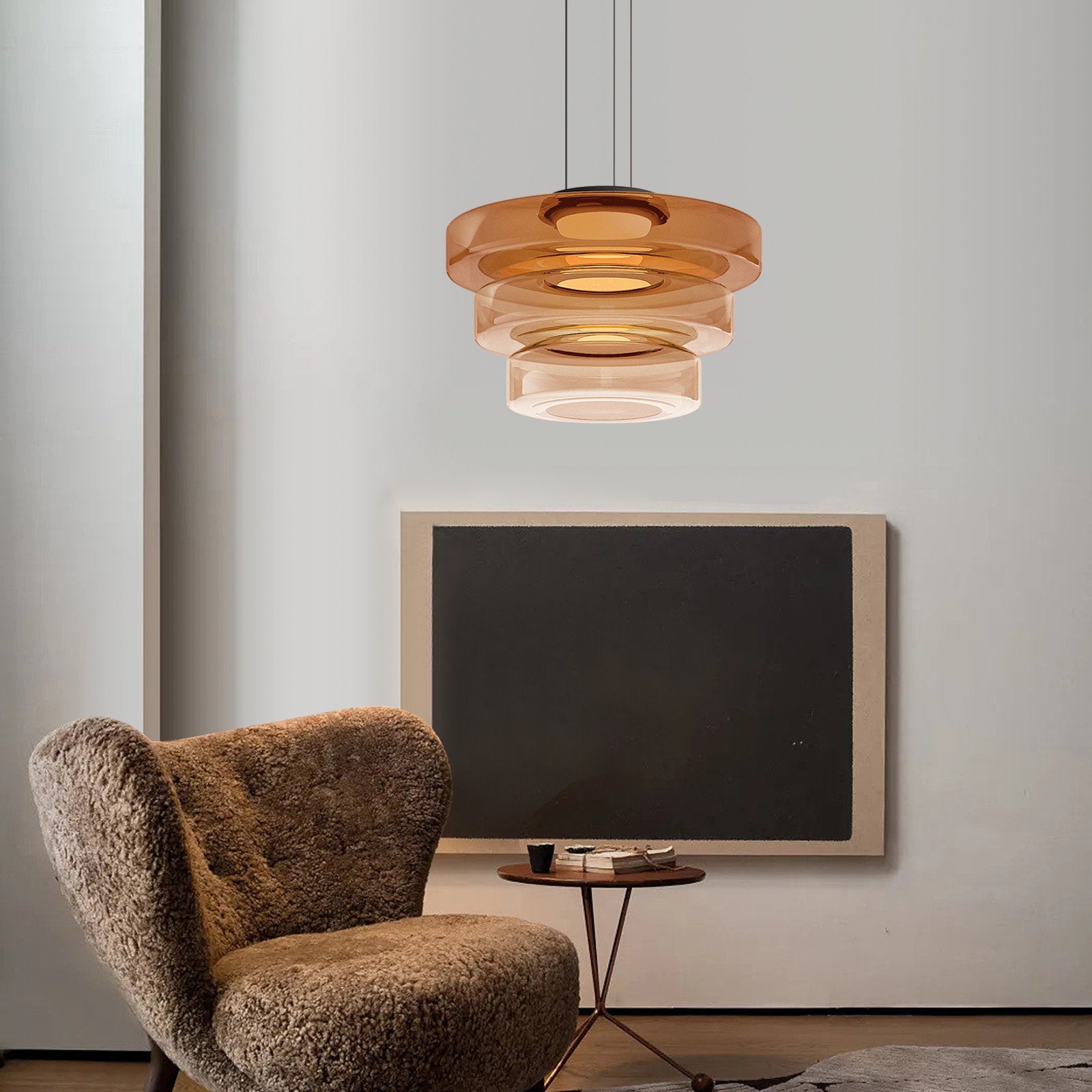 Bauhaus Style Glass Hanging Lamp - Elegance And Modernity
