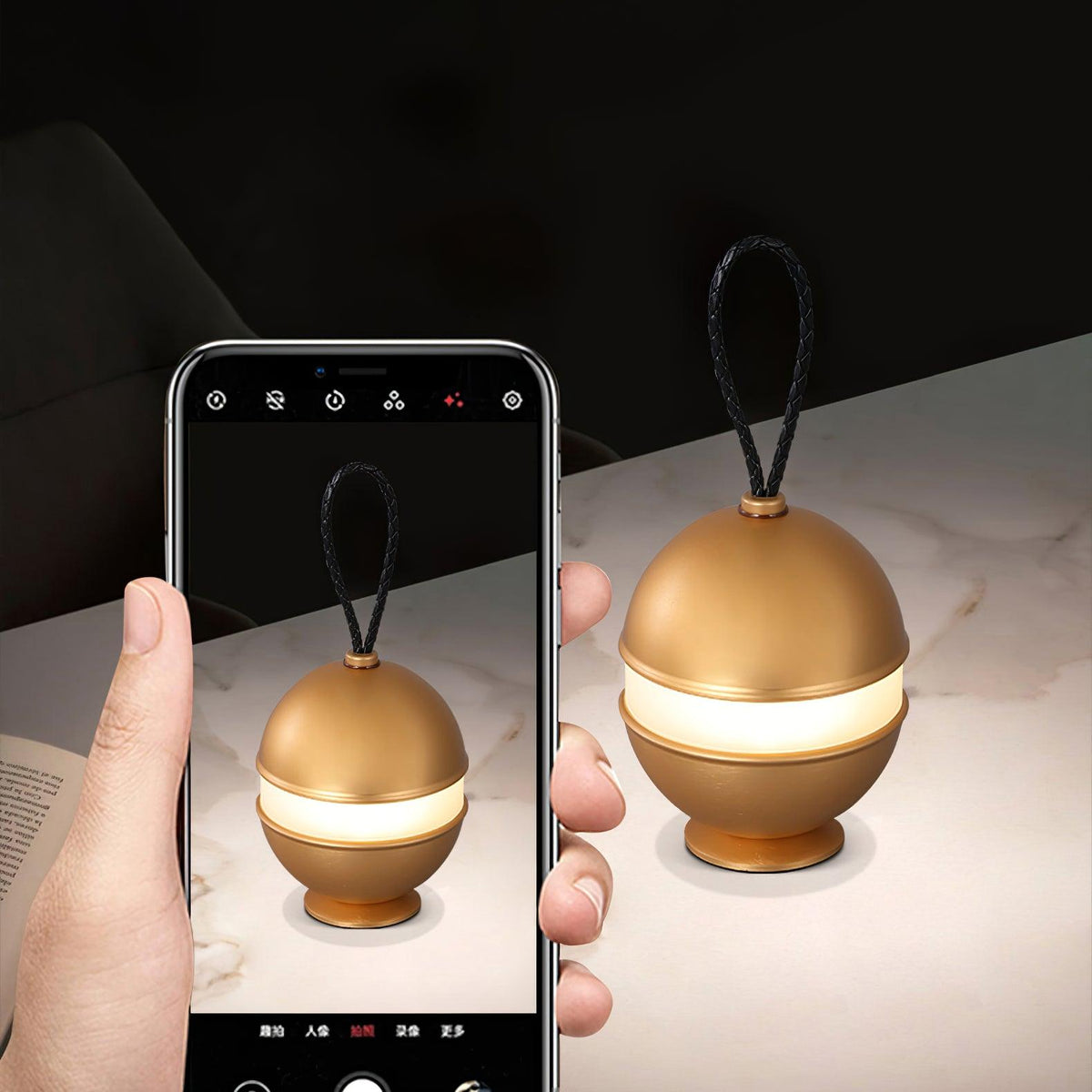 Akumulatorowa lampa sferyczna - elegancki design i relaksujące światło