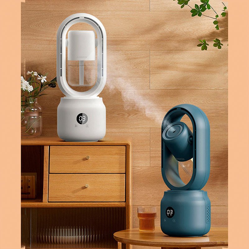 Ventilator portabil cu umidificator – prospețime și confort instantaneu 