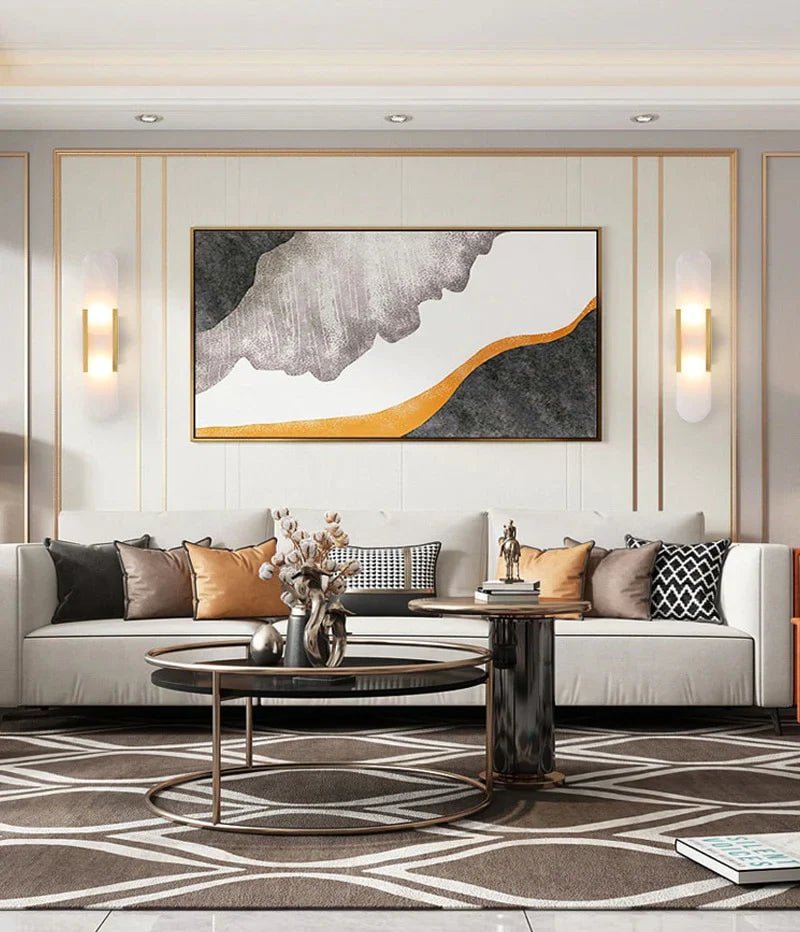 Applique Murale LED Noire Et Dorée – Élégance Moderne Et Design Chic