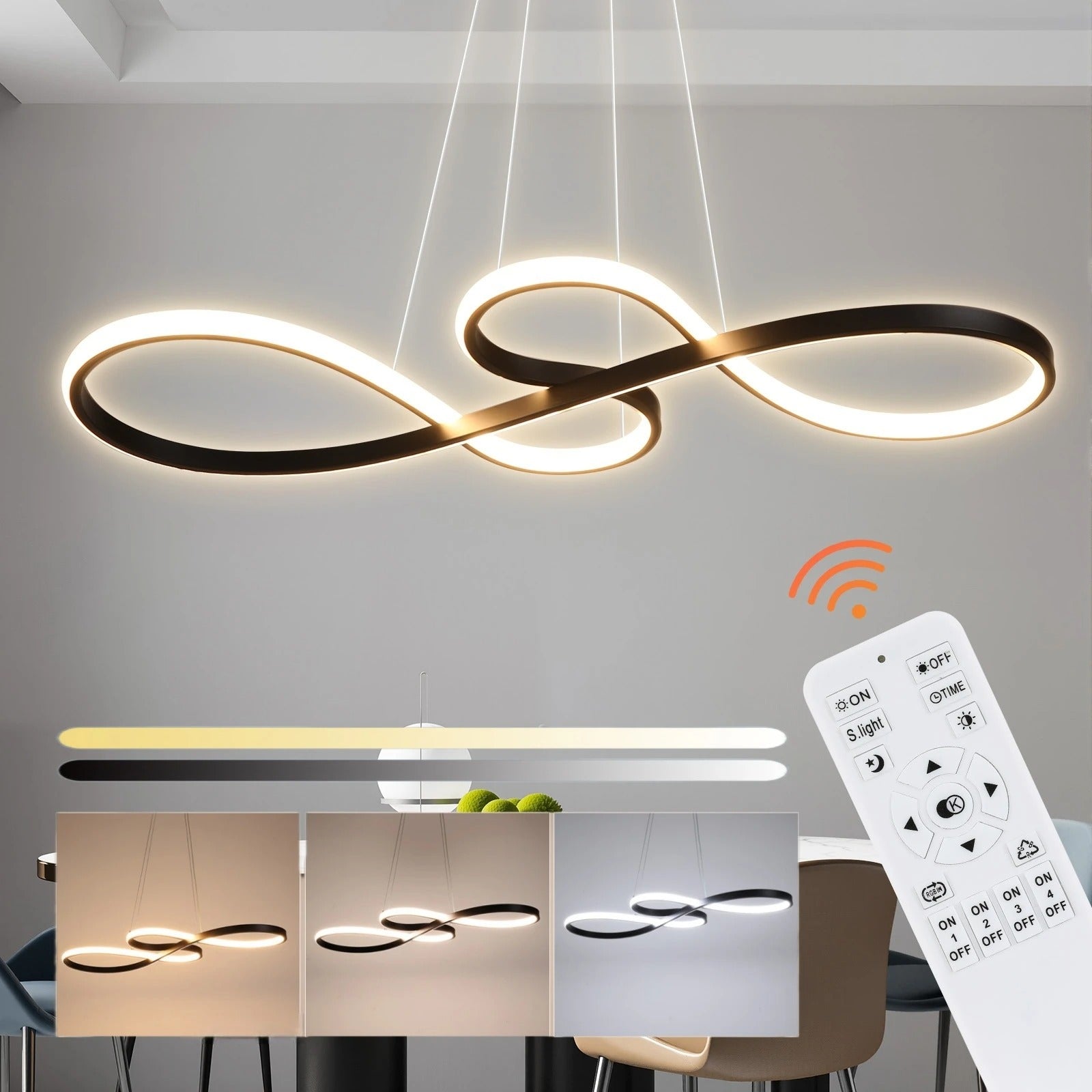 Modern LED Suspension with Rings – Elegant and Futuristic Design 