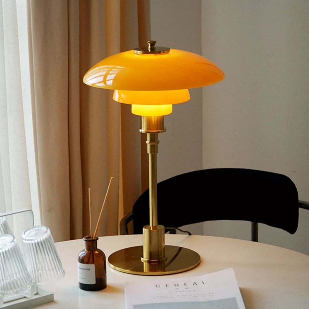 Lâmpada de Mesa LED Estilo Escandinavo – Luz Suave e Moderna 