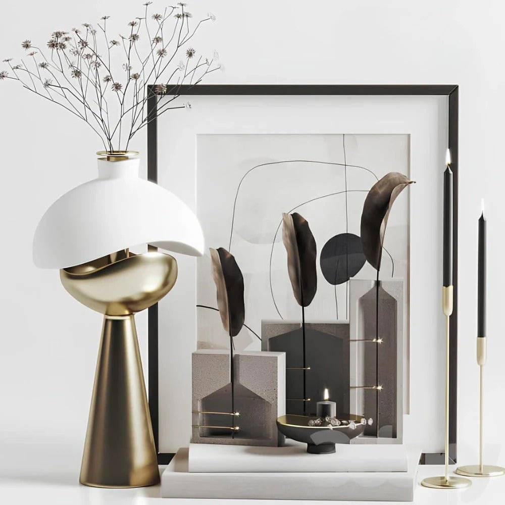 Sculptureret Bordlampe – Elegance Og Originalitet 