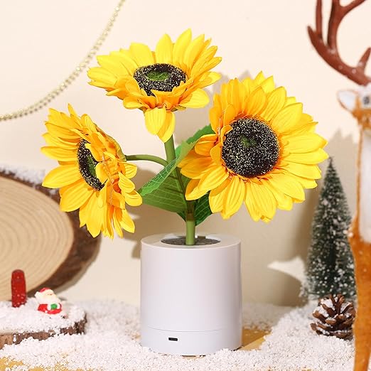 Lámpara de Mesa LED Recargable por USB – Iluminación Original y Elegante 