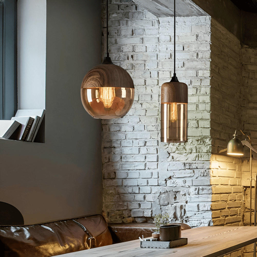 Retro üveg Loft medál - divatos világítás és egyedi hangulat