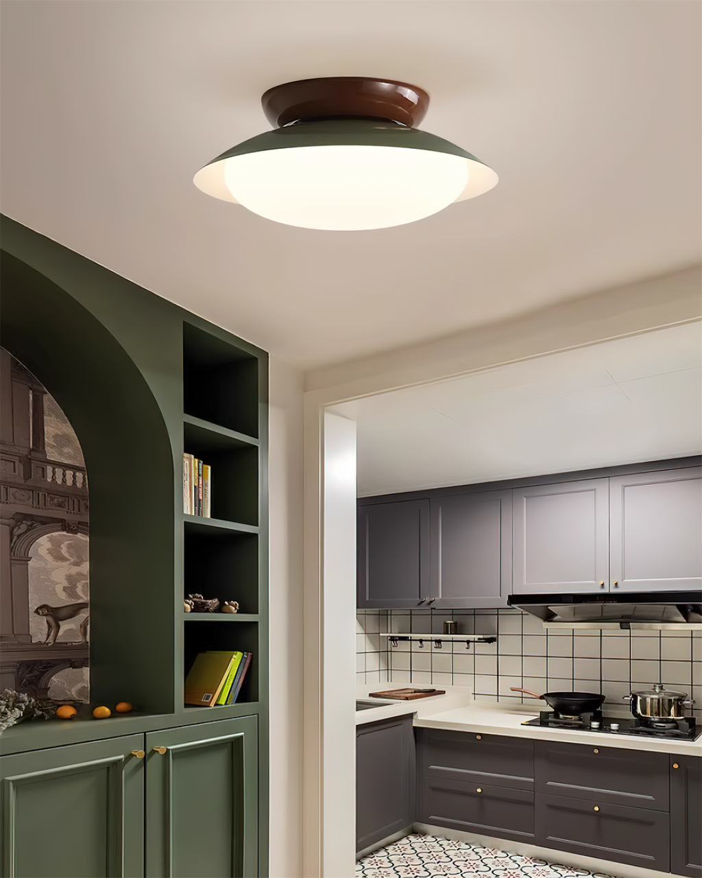 LED Ronde Plafondlamp - Natuurlijke Gloed & Discrete Elegantie