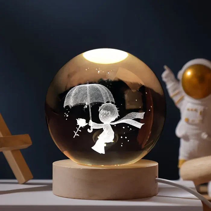 Decorative Led Lamp – Engraved Finish and Contemporary Style 