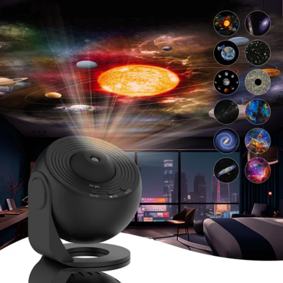 Rotující projektor – 360° hvězdné snění doma 