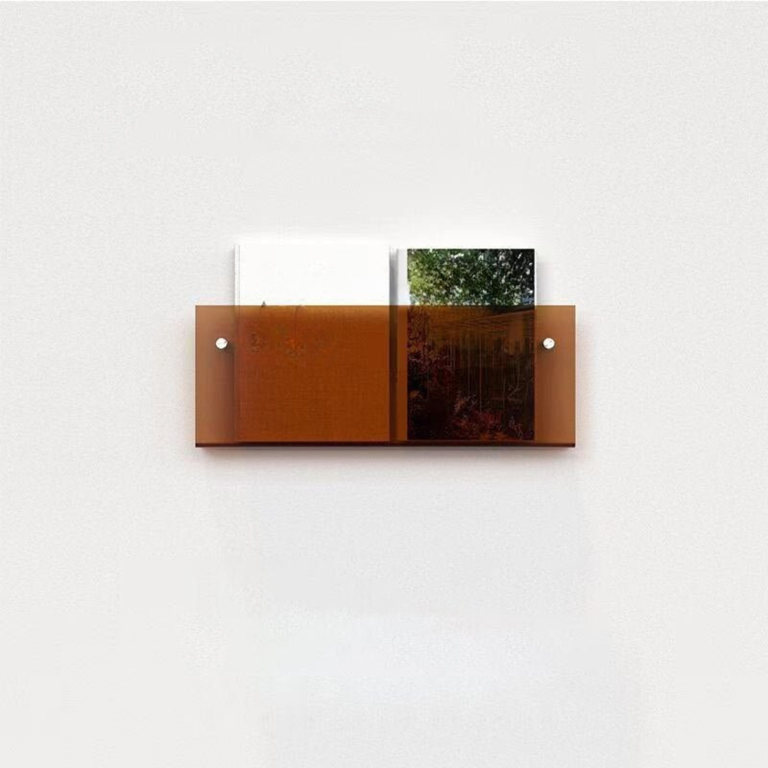 Wandrek Tijdschrift Houder Transparant – Chic En Modern Ontwerp 