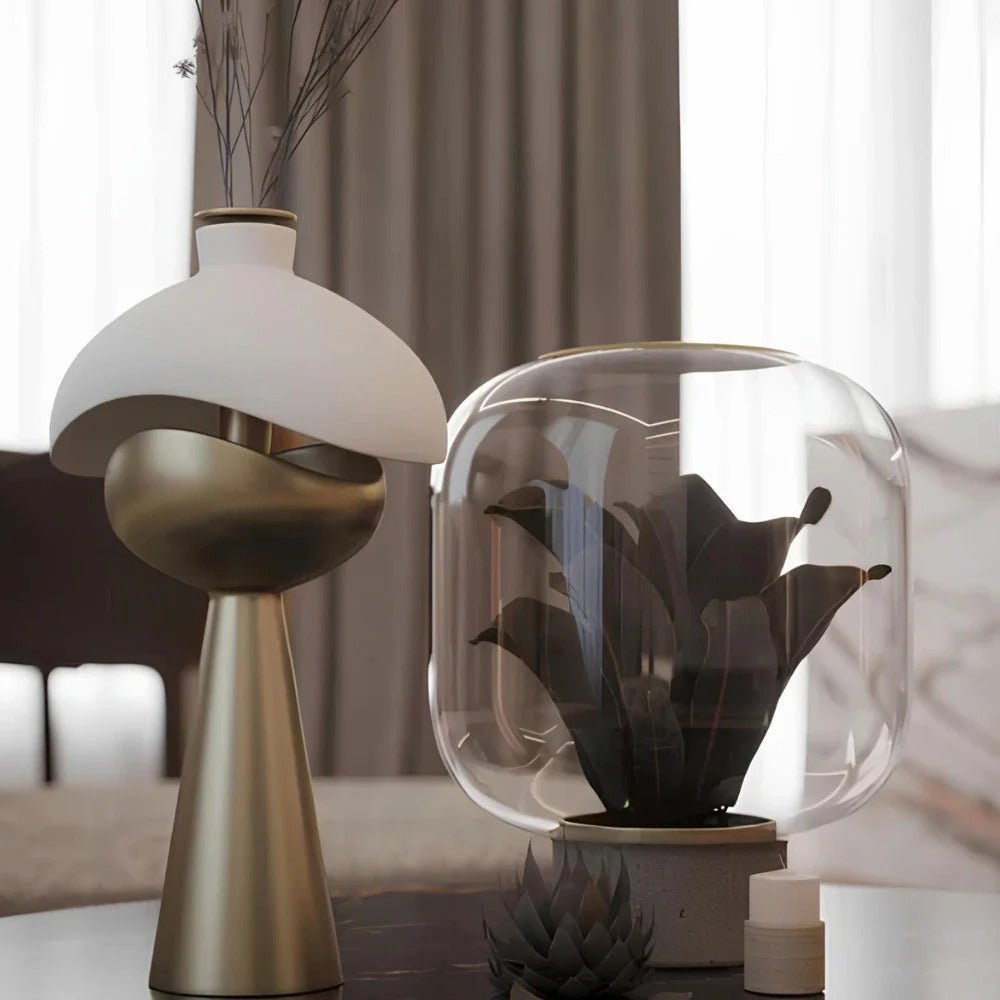 Sculptureret Bordlampe – Elegance Og Originalitet 