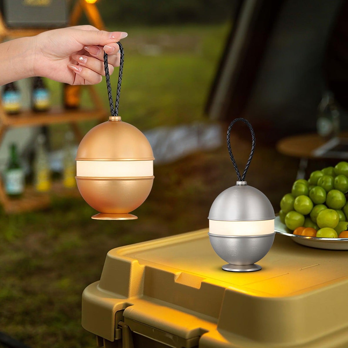 Akumulatorowa lampa sferyczna - elegancki design i relaksujące światło