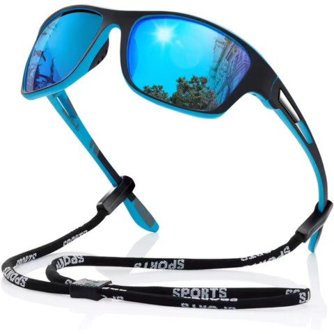 Lunettes De Sport Polarisées – Cordon Ajustable et Protection UV